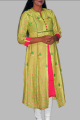 women lemon&pink kurti