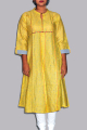 women light yellow kurti 