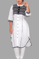 women white&black kurti