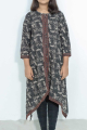 women black&ash kurti