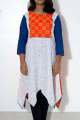 women white&orange kurti