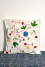 Hand stitch white cushion cover