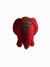 Handmade red Color cotton elephants for home décor 	