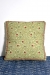 Light green hand stitch cushion cover